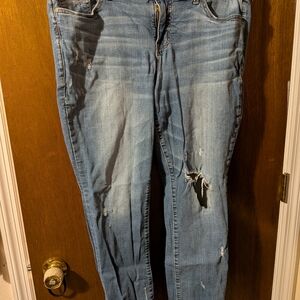 Torrid Light Wash Distressed Boyfriend Jeans